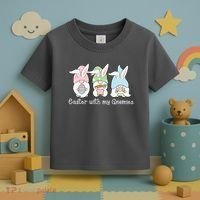 Easter With My Gnomies Cute Spring Toddler T-Shirt thumb 3