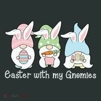 Easter With My Gnomies Cute Spring Toddler T-Shirt thumb 4