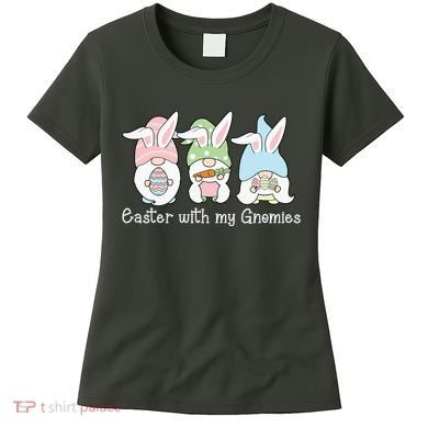 Easter With My Gnomies Cute Spring Women's T-Shirt