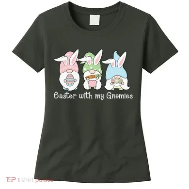 Easter With My Gnomies Cute Spring Women's T-Shirt