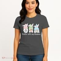 Easter With My Gnomies Cute Spring Women's T-Shirt thumb 4