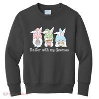 Easter With My Gnomies Cute Spring Kids Sweatshirt thumb 0