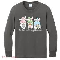 Easter With My Gnomies Cute Spring Kids Long Sleeve Shirt thumb 0