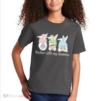 Easter With My Gnomies Cute Spring Kids T-Shirt thumb 2