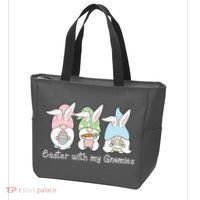 Easter With My Gnomies Cute Spring Tote Bag thumb 3