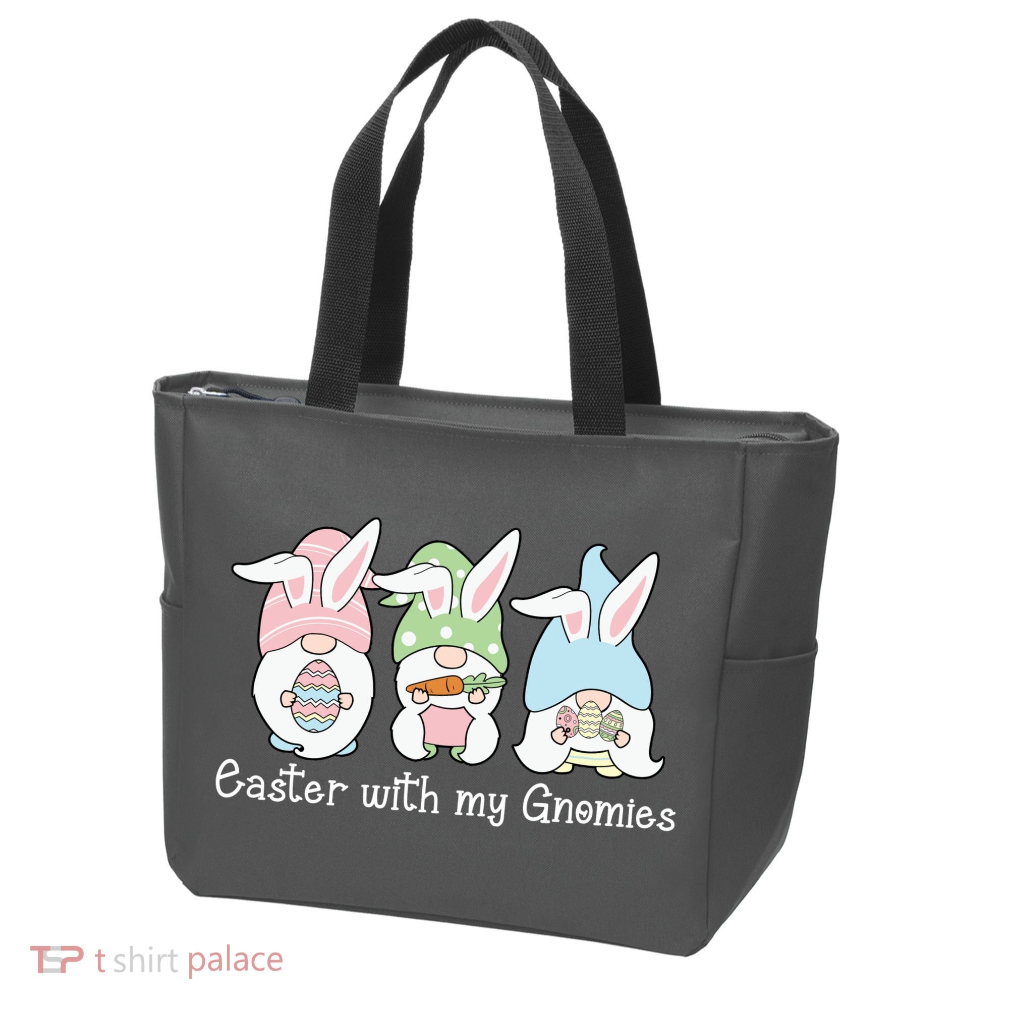 Easter With My Gnomies Cute Spring Tote Bag