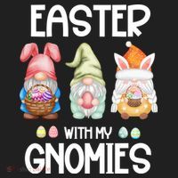 Easter With My Gnomies Egg Hunt Matching Women's Sweatshirt thumb 2