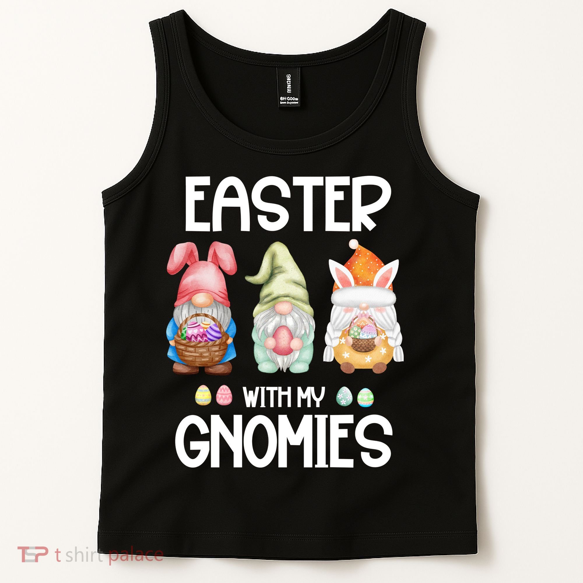 Easter With My Gnomies Egg Hunt Matching Tank Top