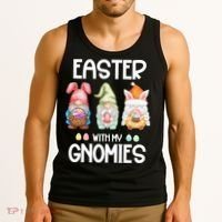 Easter With My Gnomies Egg Hunt Matching Tank Top thumb 3