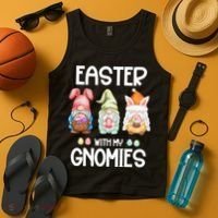 Easter With My Gnomies Egg Hunt Matching Tank Top thumb 4