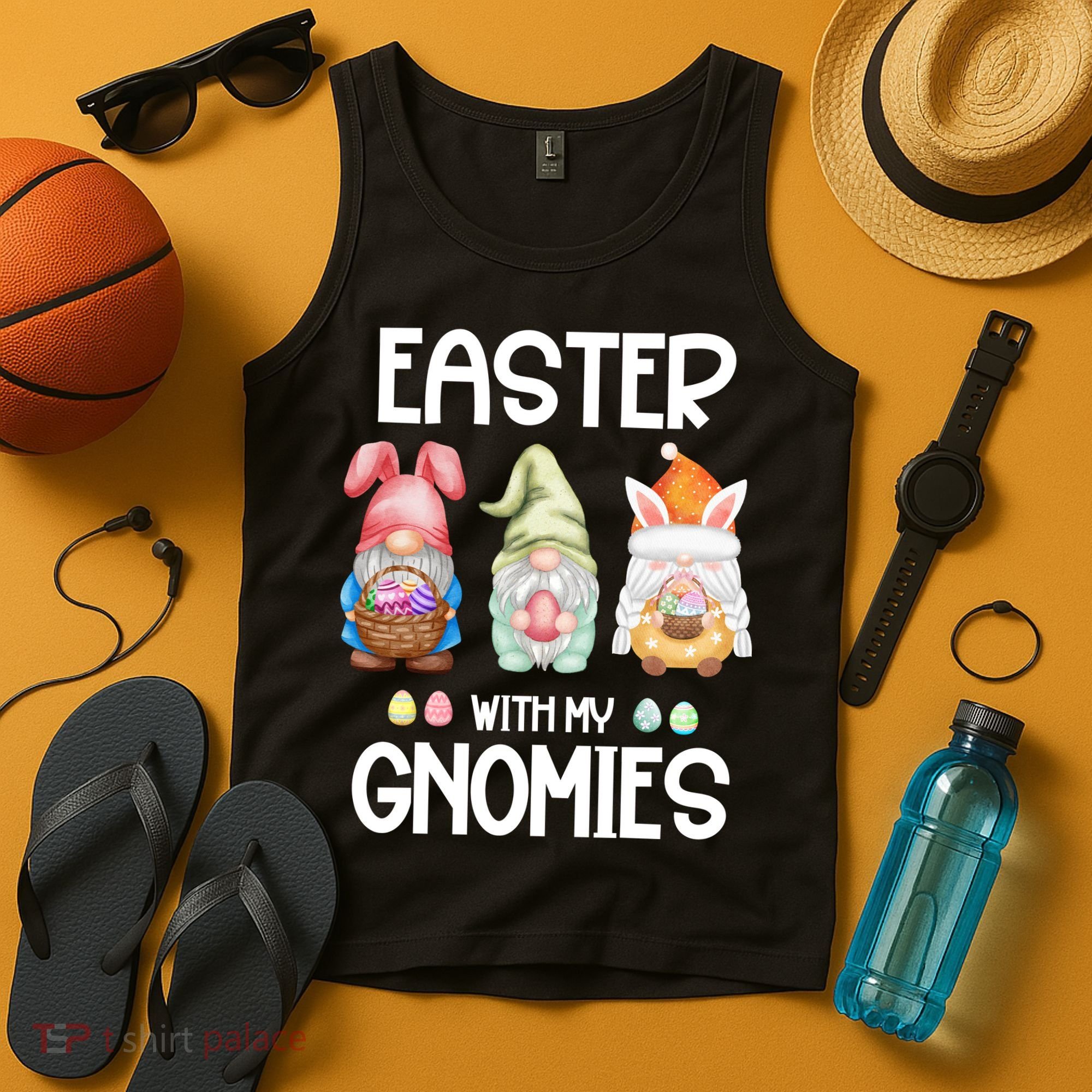 Easter With My Gnomies Egg Hunt Matching Tank Top