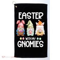Easter With My Gnomies Egg Hunt Matching Golf Towel thumb 0
