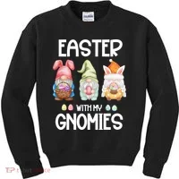 Easter With My Gnomies Egg Hunt Matching Kids Sweatshirt thumb 0
