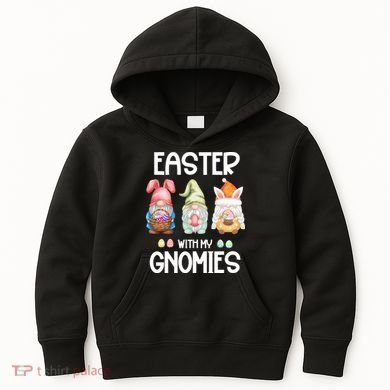 Easter With My Gnomies Egg Hunt Matching Kids Hoodie