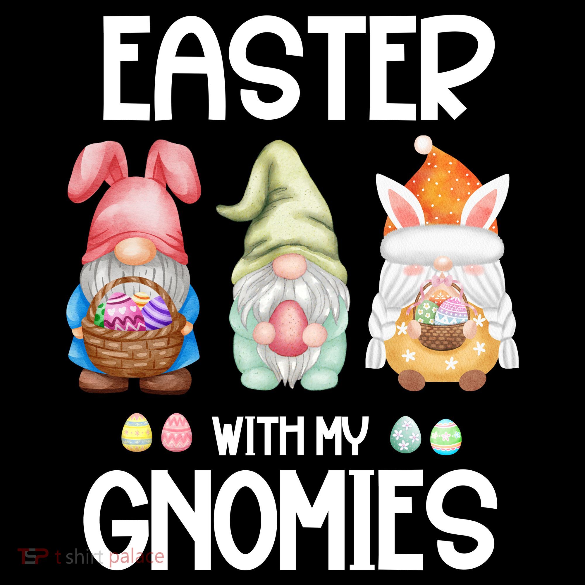 Easter With My Gnomies Egg Hunt Matching Kids Hoodie