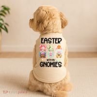 Easter With My Gnomies Egg Hunt Matching Doggie Tank thumb 2