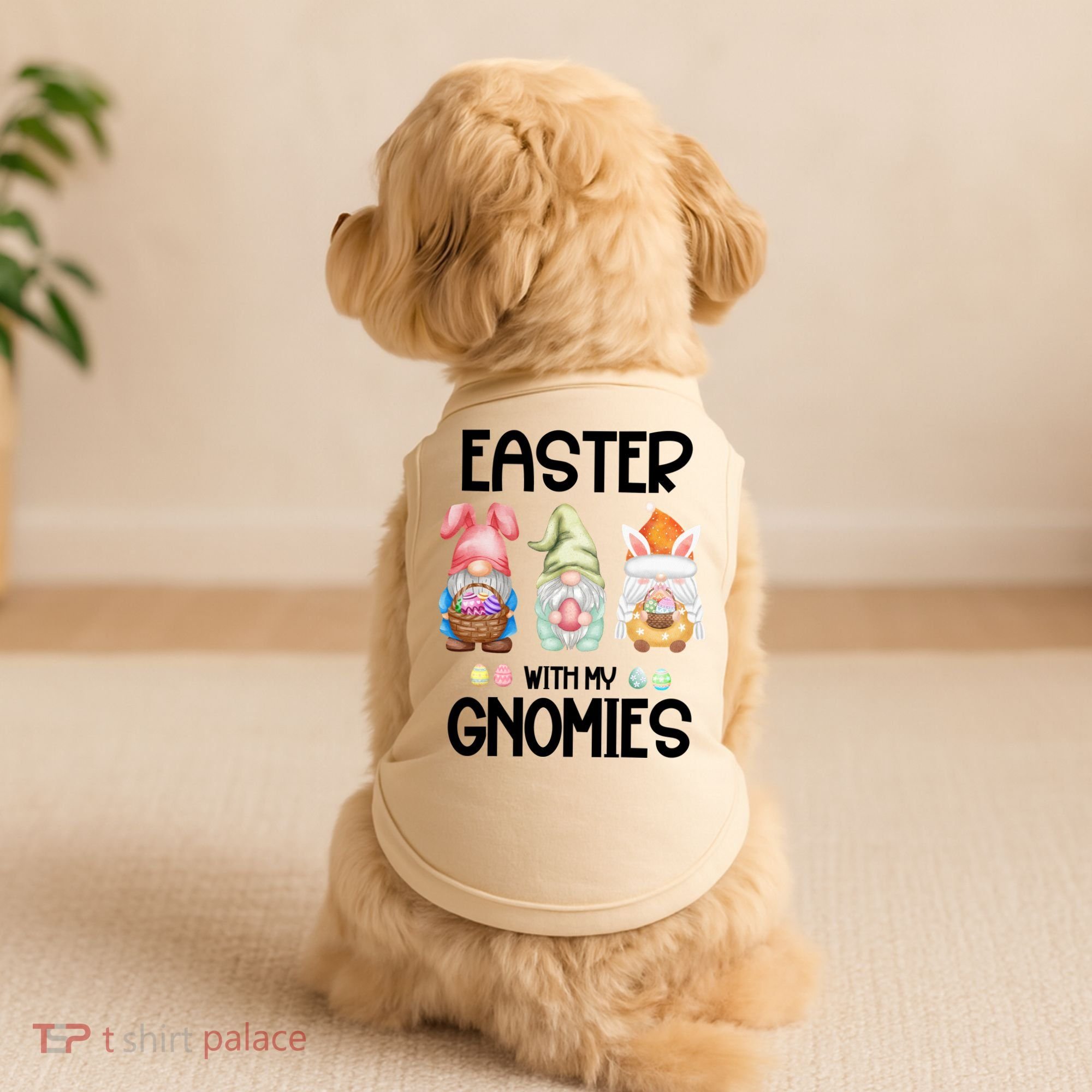 Easter With My Gnomies Egg Hunt Matching Doggie Tank