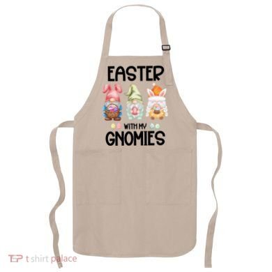 Easter With My Gnomies Egg Hunt Matching Apron