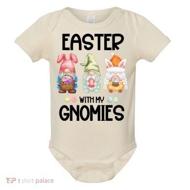 Easter With My Gnomies Egg Hunt Matching Baby Bodysuit