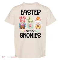 Easter With My Gnomies Egg Hunt Matching Toddler T-Shirt thumb 0