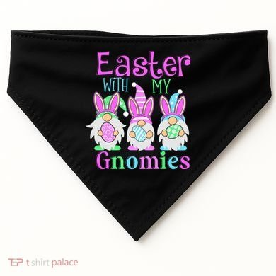 Easter With My Gnomies USA-Made Doggie Bandana