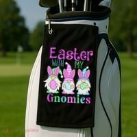 Easter With My Gnomies Golf Towel thumb 2