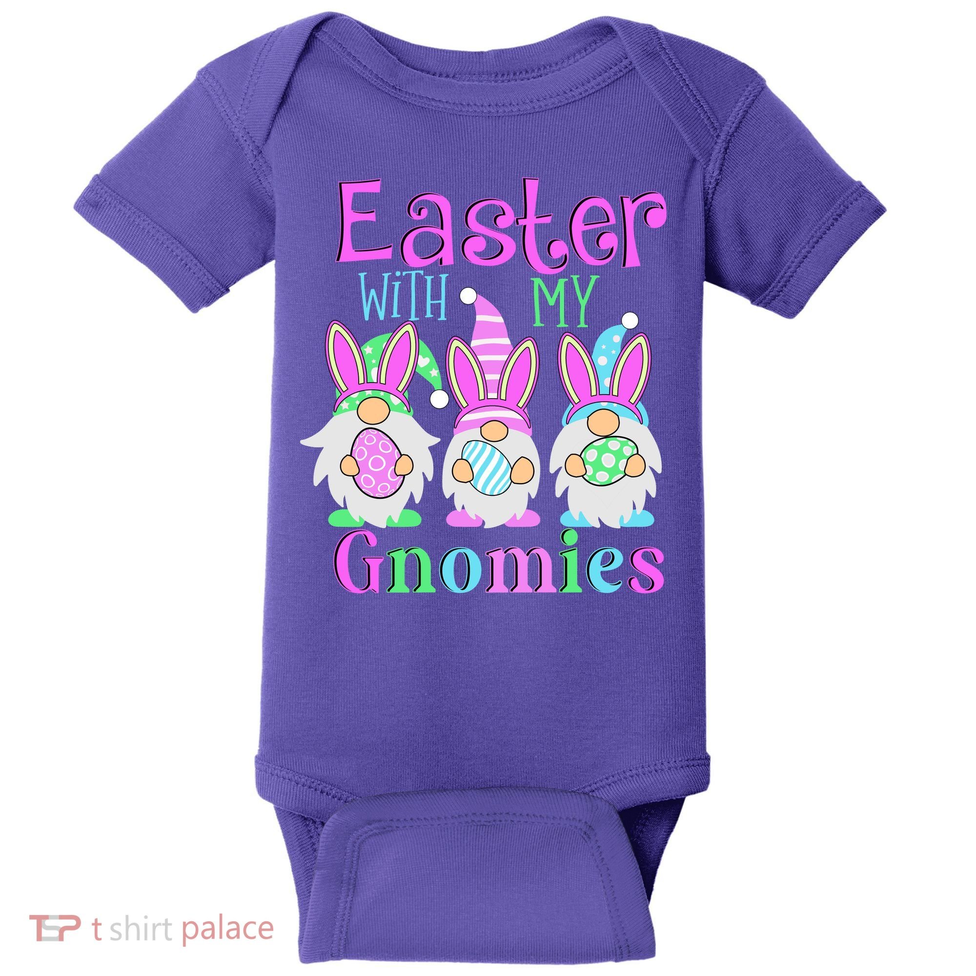 Easter With My Gnomies Baby Bodysuit