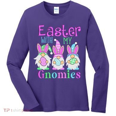Easter With My Gnomies Women's Long Sleeve Shirt