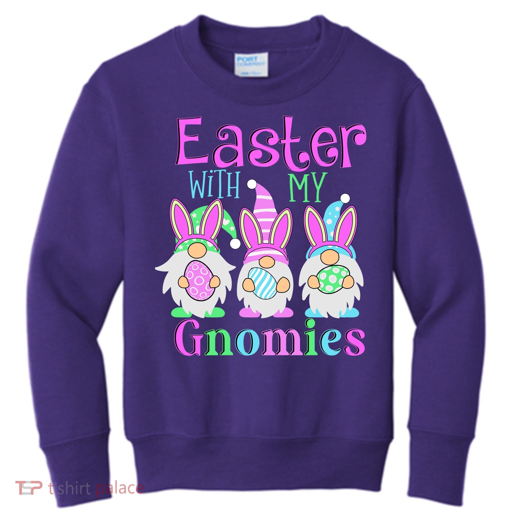 Easter With My Gnomies Kids Sweatshirt