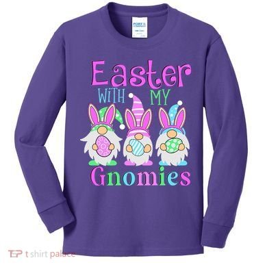 Easter With My Gnomies Kids Long Sleeve Shirt