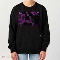 Epilepsy Warrior Purple Ribbon Butterfly Women's Sweatshirt thumb 0