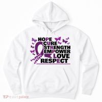 Epilepsy Warrior Purple Ribbon Butterfly Hoodie thumb 0
