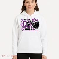 Epilepsy Warrior Purple Ribbon Butterfly Hoodie thumb 5