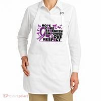Epilepsy Warrior Purple Ribbon Butterfly Apron thumb 2