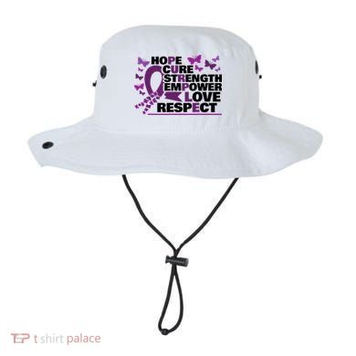 Epilepsy Warrior Purple Ribbon Butterfly Bucket Hat