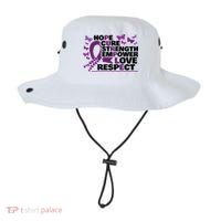Epilepsy Warrior Purple Ribbon Butterfly Bucket Hat thumb 0