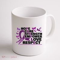 Epilepsy Warrior Purple Ribbon Butterfly Coffee Mug thumb 1