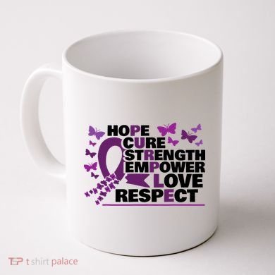 Epilepsy Warrior Purple Ribbon Butterfly Coffee Mug
