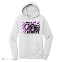 Epilepsy Warrior Purple Ribbon Butterfly Women's Hoodie thumb 0