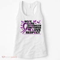 Epilepsy Warrior Purple Ribbon Butterfly Women's Tank Top thumb 0