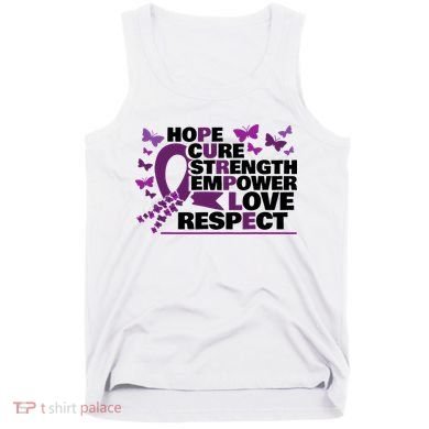 Epilepsy Warrior Purple Ribbon Butterfly Tank Top