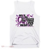 Epilepsy Warrior Purple Ribbon Butterfly Tank Top thumb 0