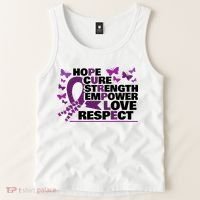 Epilepsy Warrior Purple Ribbon Butterfly Tank Top thumb 2