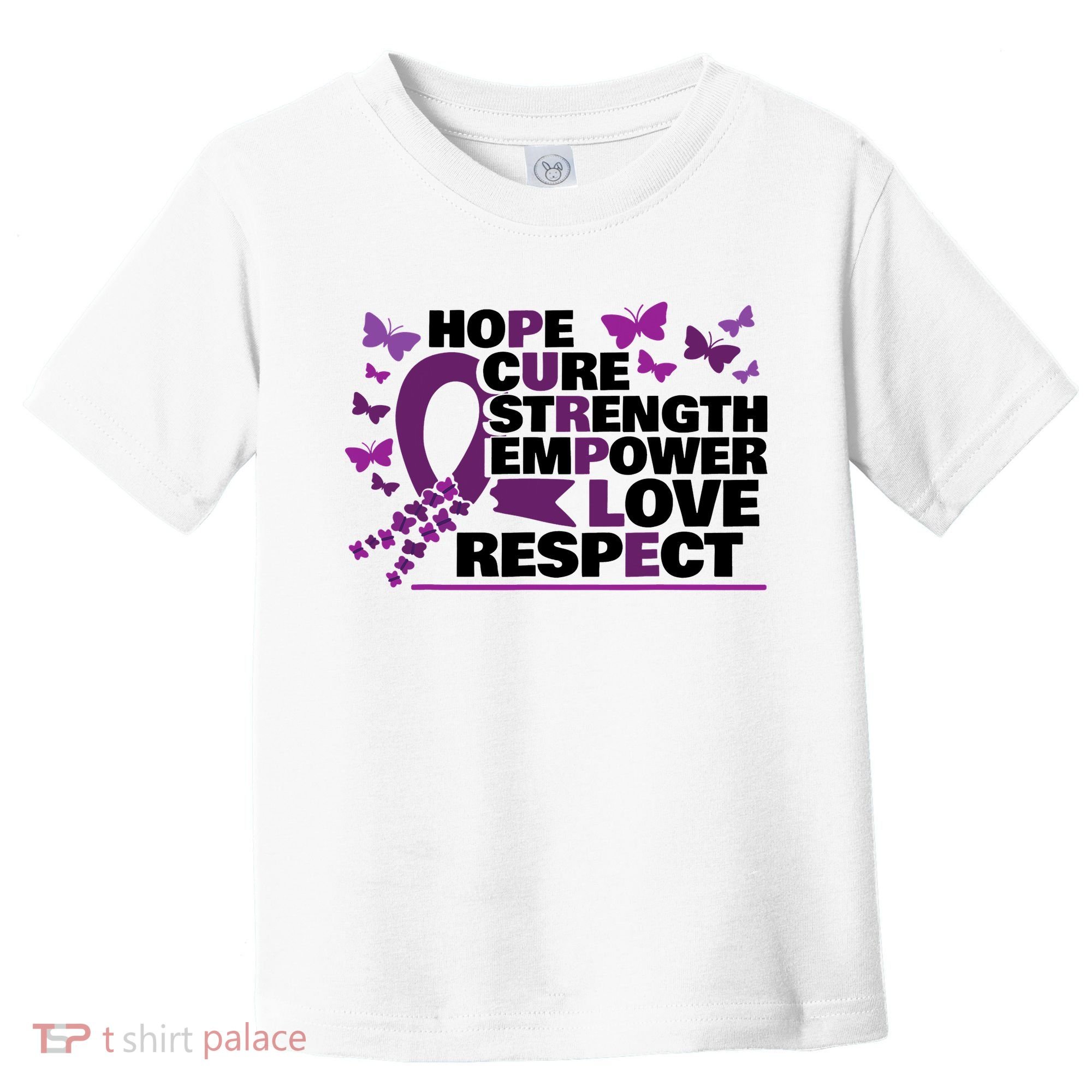 Epilepsy Warrior Purple Ribbon Butterfly Toddler T-Shirt