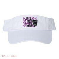 Epilepsy Warrior Purple Ribbon Butterfly Visor thumb 0