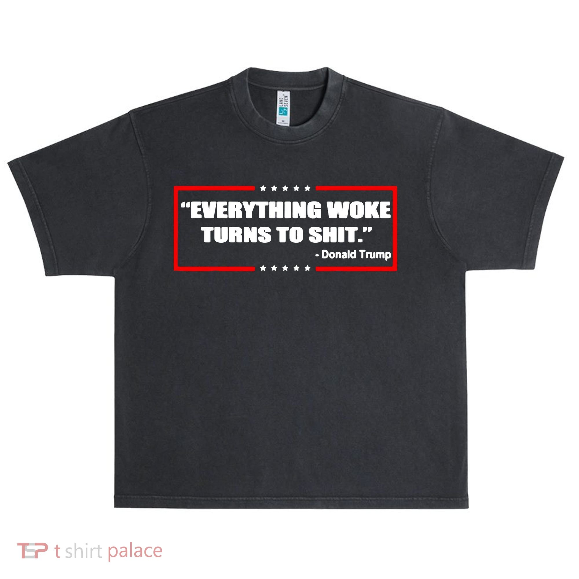Everything Woke Turns To Shit Urban Oversized Heavyweight T-Shirt