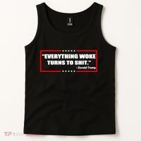 Everything Woke Turns To Shit Tank Top thumb 2