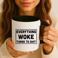 Everything Woke Turns To Shit Coffee Mug thumb 3