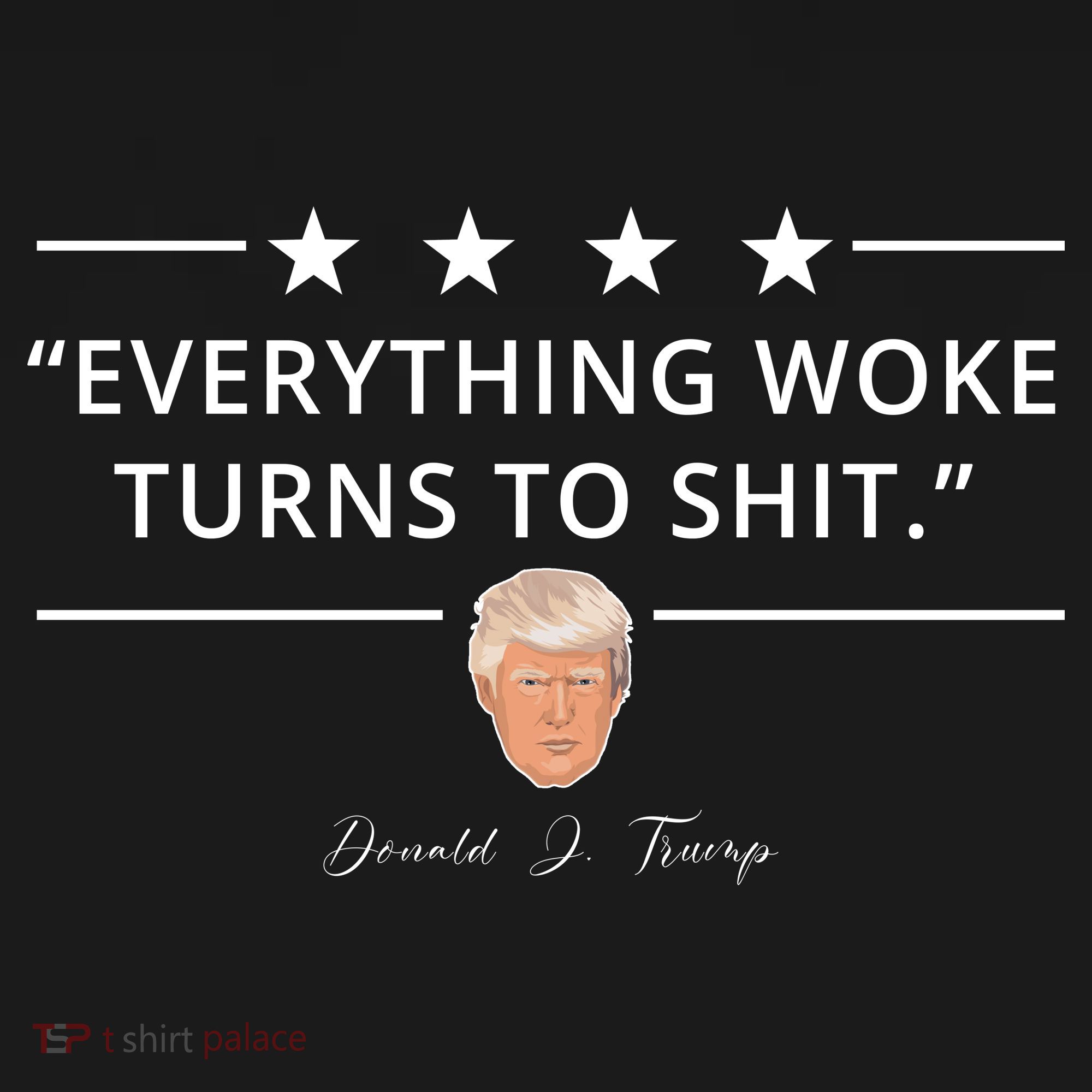 Everything Woke Turns To Shit Donald Trump Apron