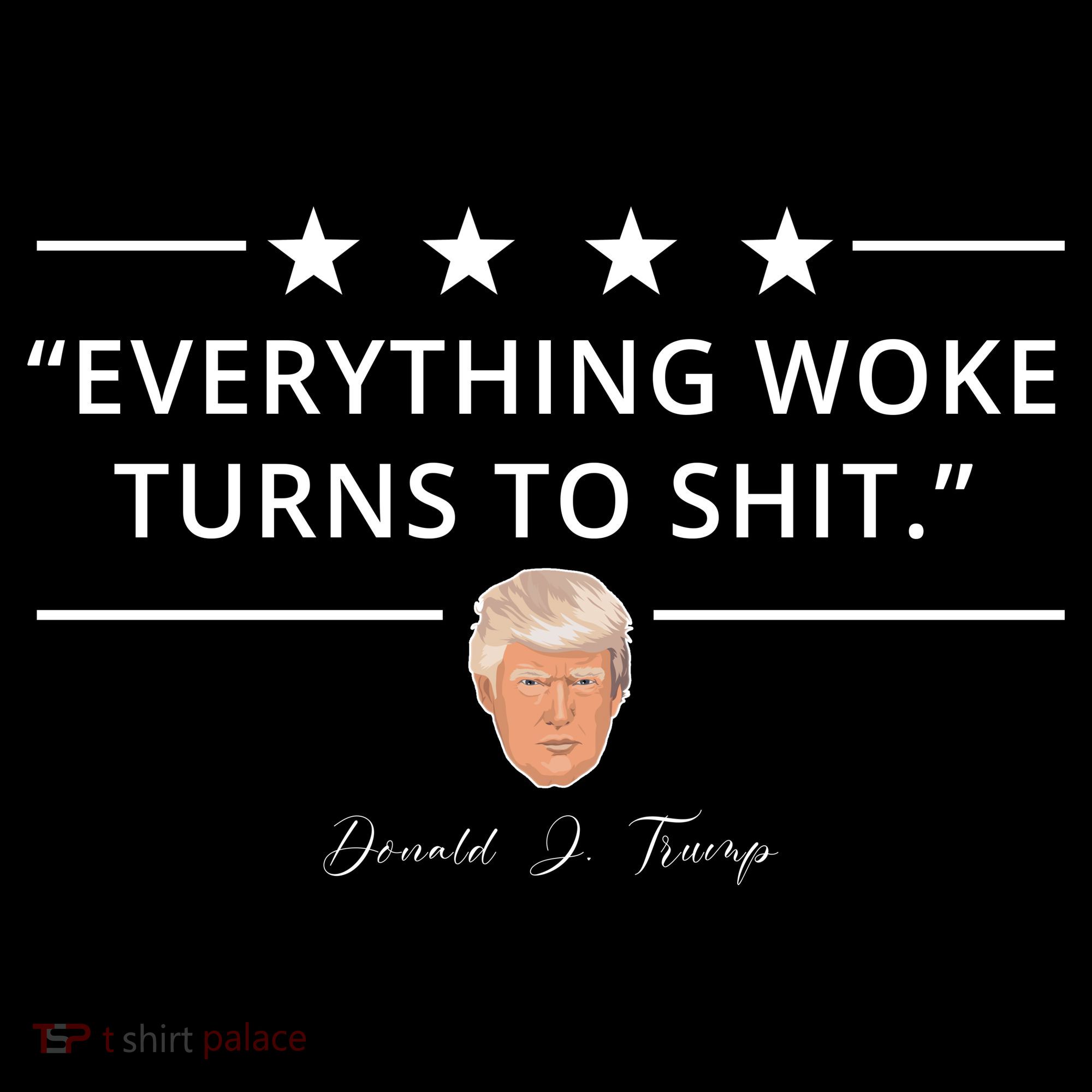 Everything Woke Turns To Shit Donald Trump Women's Hoodie